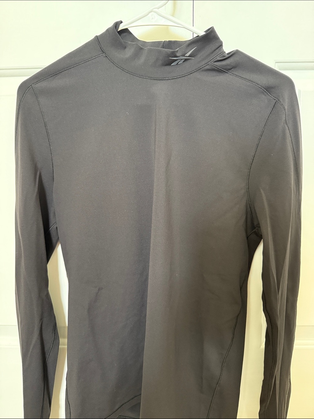 Reebok Black Long-Sleeve Mock Neck Performance Top